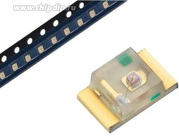L-C170GCT, Светодиод SMD, 0805, 2.0X1.25мм зеленый 570нм, прозрачный