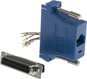 D Sub Adapter Female 25 Way D-Sub to Female RJ45