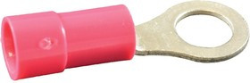 19070-0021, Клемма с кольцевым наконечником, M5, #10, 18 AWG, 0.8 мм², InsulKrimp 19070, Красный