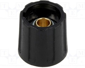 A2516040, Ручка, без указателя, ABS, dоси: 4мм, d16x15,5мм, черный