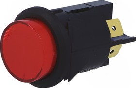 AE-C7054AFNAA, Переключатель кнопочный, Положения 2, DPST-NO, 16A/250ВAC, 25мм