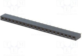 ZL305-20, Гнездо, IDC, "мама", PIN 20, прямой, 2,54мм, THT, 1x20, позолота