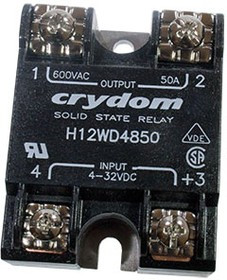 H12WD4850, реле твердотельное 4-32VDC 50А/600VAC