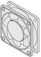 4600X, Вентилятор осевой, 115В, AC, 119x119х38мм, подшипник скольжения, 180 куб.м/ч, 18W