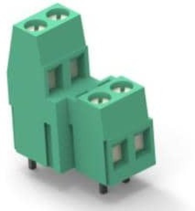 1-282888-1, Fixed Terminal Blocks RCPT 10P .197 TIN