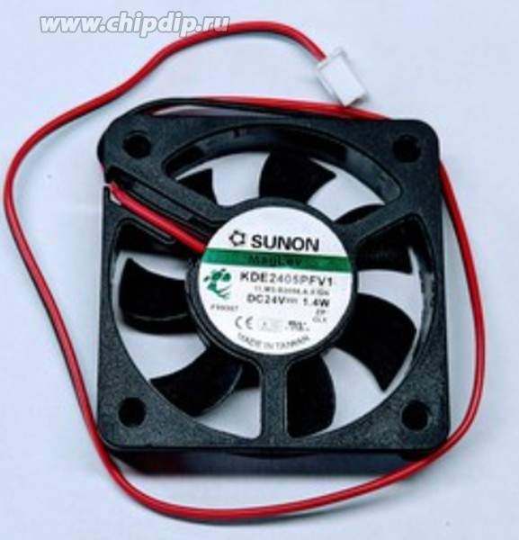 Вентилятор Sunon KDE2405PFV1 50x10мм 24V 1.4W 0.06A