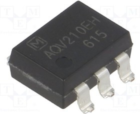 AQV210EHA, Реле: полупроводниковое, Iупр.макс: 3мА, 130мА, макс.350ВAC,