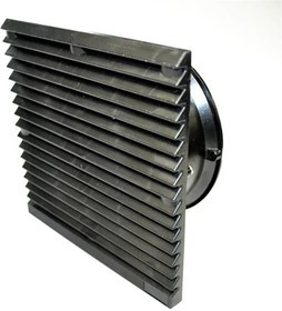 OA172LFG111TXC, AC Fans Louvered Filter Fan Snap-On Guard Kit with 109mm Fan, 204x77.5mm, 120VAC, IP54