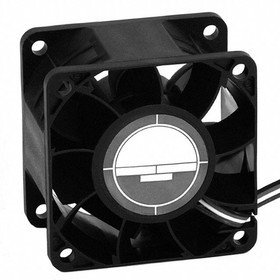 OD6038-12HHBXC10A, DC Fans Fan, High Speed/Static Pressure, 60x60x38mm, 12VDC, 86CFM, Ball, Wire, Tach/PWM