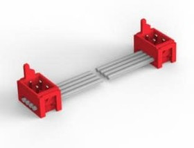 2205063-3, Кабель: шлейф с разъемами, PIN: 10, Конф: 2x5, Ш.шлейфа: 1,27мм