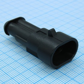 L-KLS13-CA043- 1.5-02-MH-B, Корпус разъема 2 контакта шаг 6мм вилка