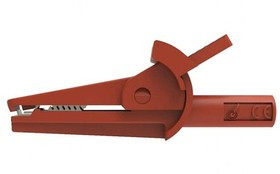 SAK6715NI2-RT, Зажим "крокодил"; 10А; красный; Диап.захвата: макс.8мм; 600В