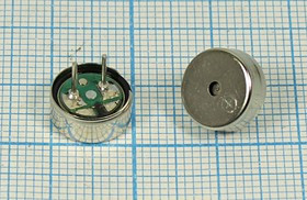 Зуммер магнитоэлектрический без генератора, 10x 4, напряжение 1.5В, сопротивление 6 Ом, частота 2.73