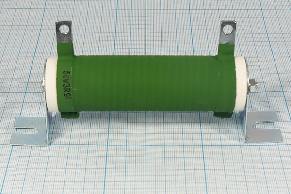 Резистор постоянный 3.9 Ом 50Вт, размер 28.0x105.0мм, 5%, WW, DDR-50W; Р 3,9 \ 50\ 28,0x105,0\ 5\WW\2C\DDR-50W\