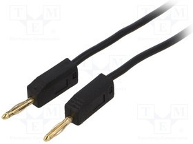 PPOM-TL2-05/B, Измерительный провод, вилка "банан" 2мм / вилка "банан" 2мм PPOM-TL2-05/B, Измерительный провод, вилка "банан" 2мм / вилка "банан" 2мм