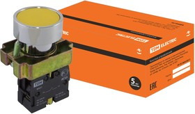 SQ0704-0040, BА51, кнопка без подсветки желтая 1з