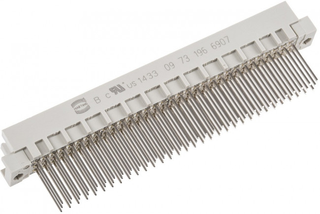 09731966907, DIN 41612 Connectors 96P MALE TYPE R STRT SLDR INVERSE