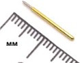 Подпружиненный контакт (pogo-pin) для тестирования диаметром 1,02мм длина 15,85мм