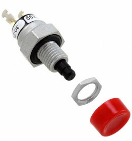 30-252 RED, Pushbutton Switches PUSHBTN SWITCH