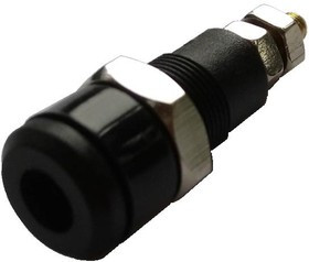 24.131.2, Гнездо на панель 10А черное 24.131.2, Гнездо на панель 10А черное