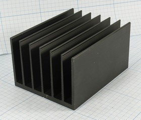 Радиатор охлаждения 100x 76x 55, F25, Al, черный, BLA152-100