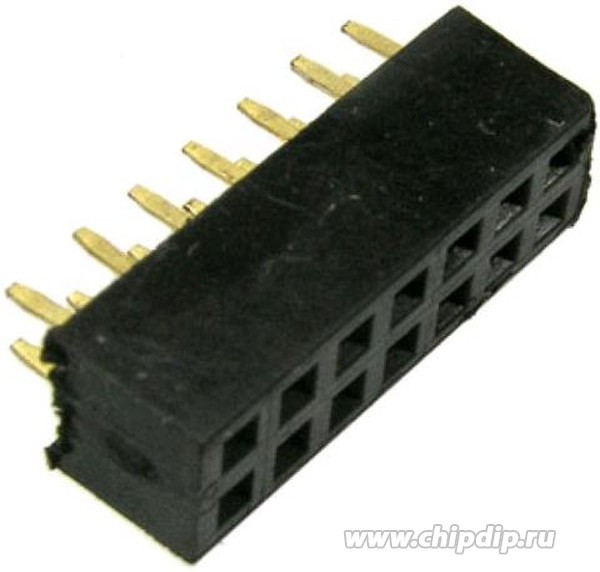 PBD2-14 (PBD2-2x7) 2.00 mm, Гнездо для плат 2.00 мм PBD2-14 (PBD2-2x7) 2.00 мм, 14 контактов