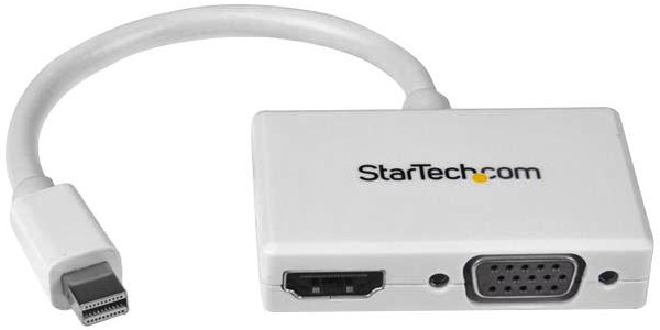 MDP2HDVGAW, Startech 2 port Mini DisplayPort to HDMI, VGA Adapter, 150mm Length - 1920 x 1200 Maximum Resolution