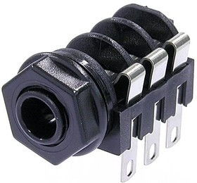 NMJ6HF-S, Phone Connectors 1/4" SOLDER JACK W/ NRJ-WB NRJ-NUT-B