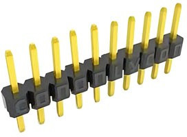 DS1021-1*8 SF111-B, штыри 1x8 контактов 2.54 мм на плату