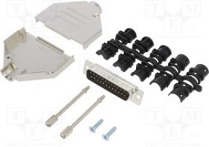 DTZK-25MSSL, Разъем D-Sub; PIN: 25; "папа"; прямой; пайка; на п