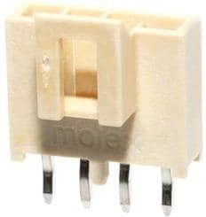 105309-2104, Headers &amp; Wire Housings NANOFIT HDR VT SGL KNK 4CKT TIN NAT