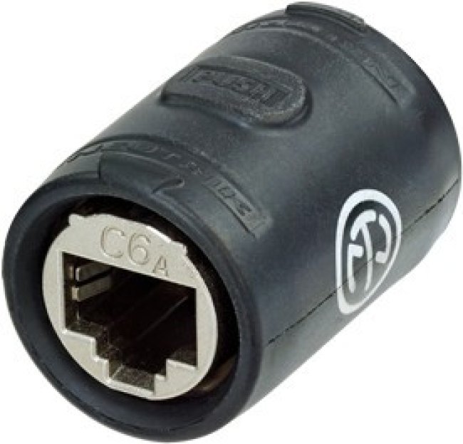 Neutrik NE8FFX6-W адаптер проходной CAT6, RJ45 гнездо - RJ45 гнездо, кабельный