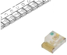 KP-2012LSGC, Светодиод, низкой мощности, Зеленый, SMD (Поверхностный Монтаж), 0805 [2012 Metric], 2 мА, 1.9 В