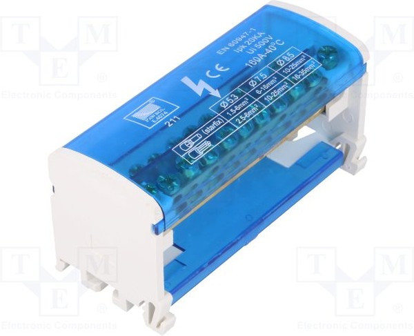 E.4074, Соединитель: распределительный блок, зажим под винт, 1,5-35мм2