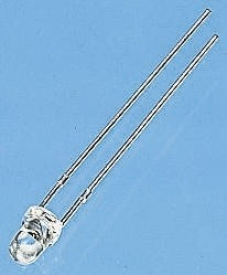 TLHO42M1N2, Светодиод, Оранжевый, Сквозное Отверстие, T-1 (3mm), 10 мА, 2.2 В, 611 нм