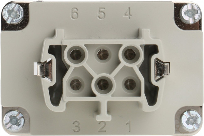 10191000, Heavy Duty Power Connector Module, 16A, Female, H-BE Series, 6 Contacts