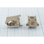 Разъем телефонный 4P4C розетка, контакты 4P, на плату/угловой, T9-4P4C