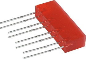 L-865/4IDT, Световая полоса красная 5х22мм 10мКд