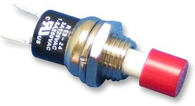 R13-24BL-05-BR, Кнопочный переключатель, Серия R13-24, 7.2 мм, SPST-NC, (Выкл.)-Вкл., Круглый, Красный