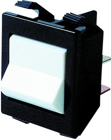 2600G11E, SWITCH, ROCKER, DPST, 16A, 250V, GREEN