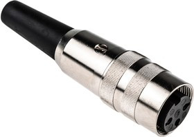 KV 30, KV 3 Pole M16 Din Socket, DIN EN 60529, 5A, 250 V ac IP40, Screw On, Female, Cable Mount