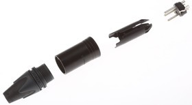NC3MXX-HA-BAG, Cable Mount XLR Connector, Male, 50 V, 3 Way, Silver Plating