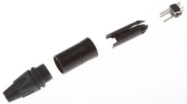 NC3MXX-HA-BAG, Cable Mount XLR Connector, Male, 50 V, 3 Way, Silver Plating