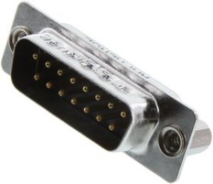L717SDAH15P, D SUB CONN, PLUG, DA, 15POS, SOLDER CUP