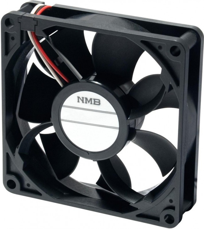 08020SA-12M-AL-00, DC Fans DC Tubeaxial Fan, 80x80x20mm, 12VDC, 39.9CFM, Rib, 3 Wire, Lock Rotor Sensor