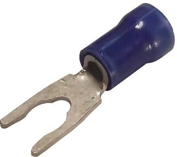 53244-2, TERMINAL, SPADE TONGUE, #8, 14AWG, BLUE 53244-2, TERMINAL, SPADE TONGUE, #8, 14AWG, BLUE
