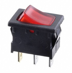 RA11131000-116, Rocker Switches 16A 125VAC 4.8mm Tab Off-On