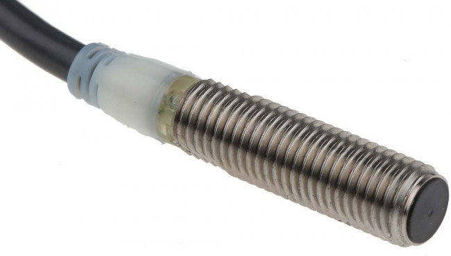 E2A-S08KS02-WP-C1 2M, Inductive Barrel-Style Proximity Sensor, M8 x 1, 2 mm Detection, NPN Output, 12 24 V dc, IP67
