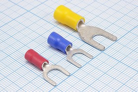 Клемма"U" d 6,4, 0,25-1,5S, обжимная, красная; №2467 R клемма"U" d 6,4\\S0,25~1,5\\\\кр\\