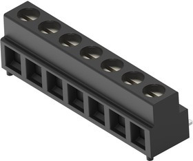 2383938-7, Клеммная колодка типа провод к плате, 5 мм, 7 вывод(-ов), 30 AWG, 16 AWG, 1.31 мм², Винт